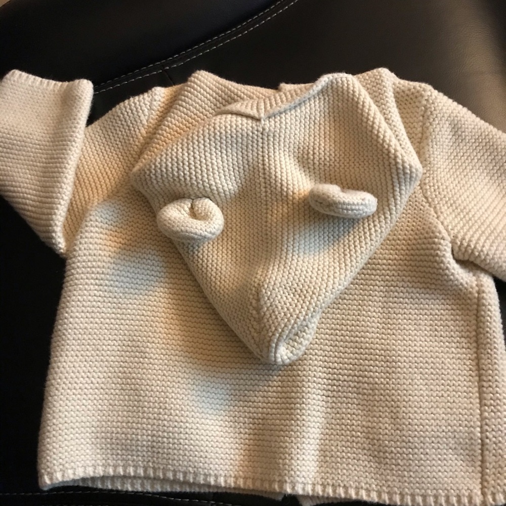 Tan infant Button down sweater